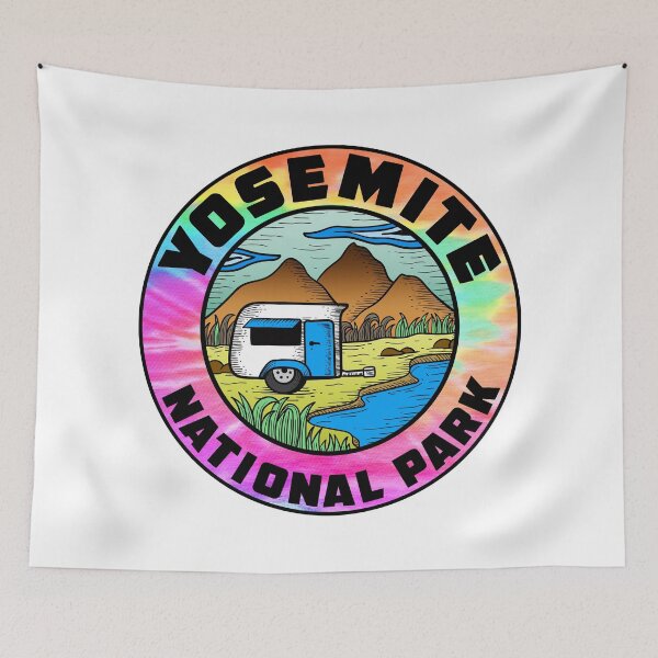 Item preview, Yosemite National Park California Camper Camping Camp Trailer designed and sold by DESTINATIONS DECAL DOS.