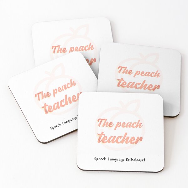 Item preview, The Peach Teacher - Speech Language Pathologist designed and sold by GasparArts.