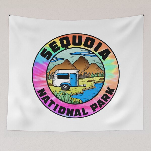 Item preview, Sequoia National Park California Camper Camping Camp Trailer designed and sold by DESTINATIONS DECAL DOS.