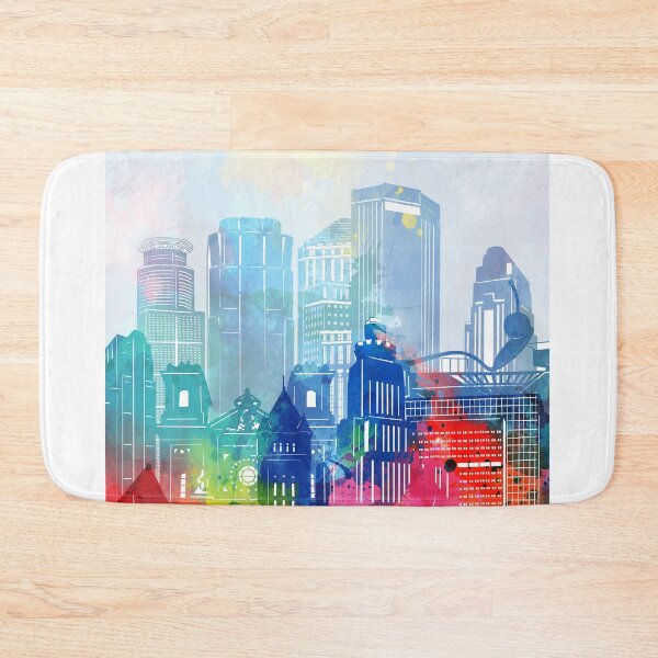 Item preview, minneapolis skyline designed and sold by BekimART2.