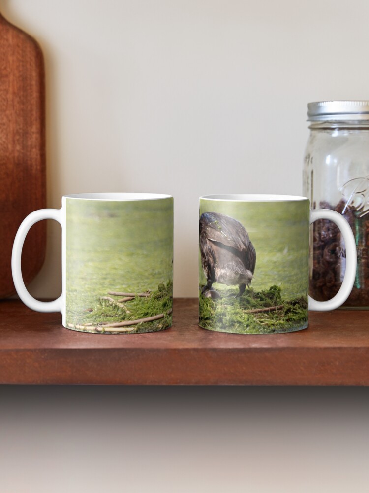 Alternate view of Great crested grebe Mug