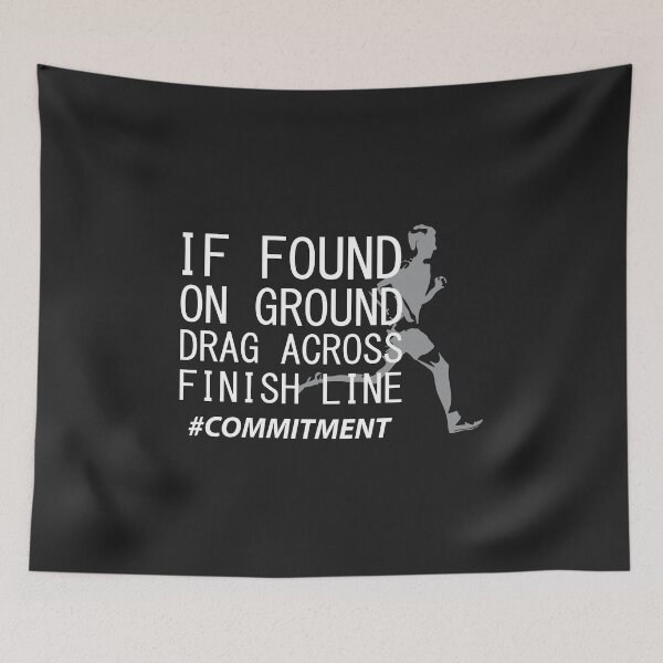 Item preview, Drag across finish line cross country jogger funny gift designed and sold by hadleydesigns.