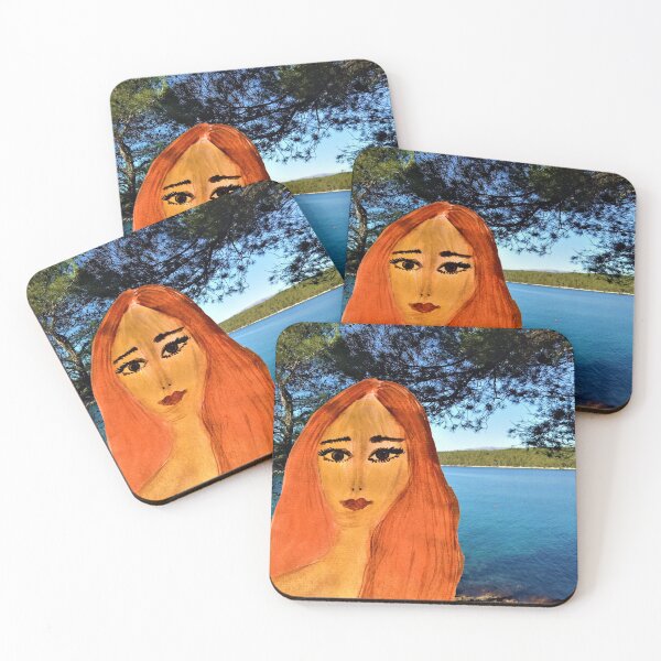 Item preview, WATERCOLOUR GIRL AND SEA PHOTOGRAPHY designed and sold by IvanaKada.