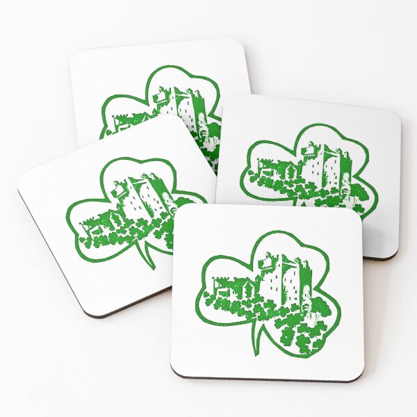 Item preview, Vintage Irish Shamrock Artwork / Irish Castle / St. Patrick's Day designed and sold by FuzzyHoney.