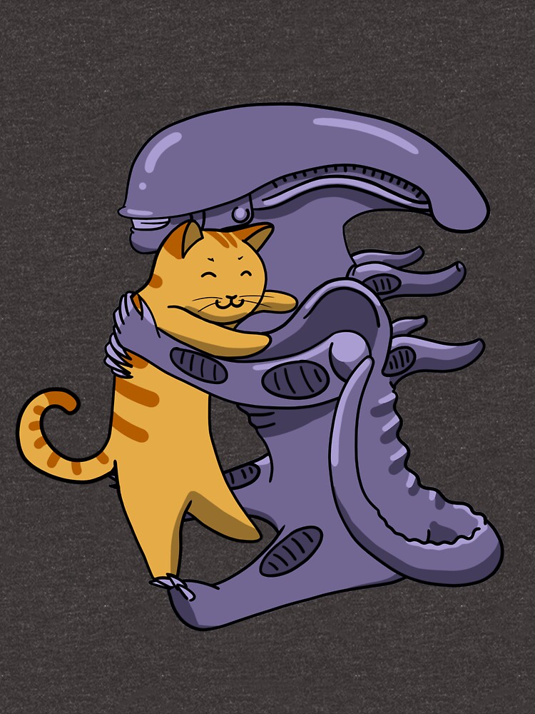 Thumbnail 7 of 7, Essential T-Shirt, Alien Hugs Cat designed and sold by HMCraft.