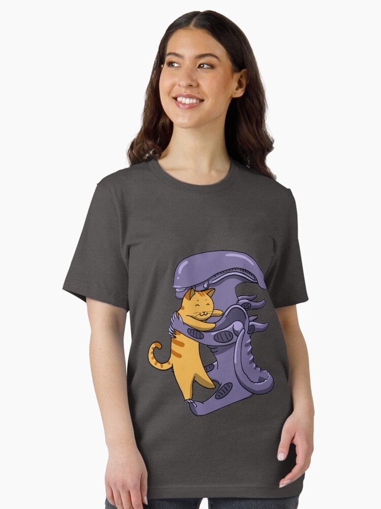 Thumbnail 2 of 7, Essential T-Shirt, Alien Hugs Cat designed and sold by HMCraft.