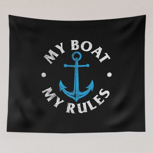 Item preview, My Boat My Rules Funny Captain Boating Sail Saling designed and sold by haselshirt.