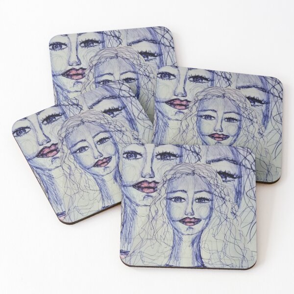 Item preview, BALLPOINT PEN: A GIRL WITH RED LIPS designed and sold by IvanaKada.