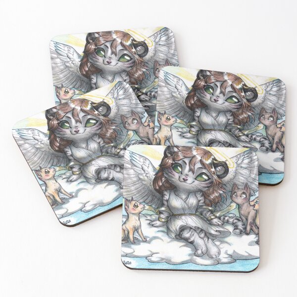 Item preview, An angel with her pets designed and sold by Furiarossa.