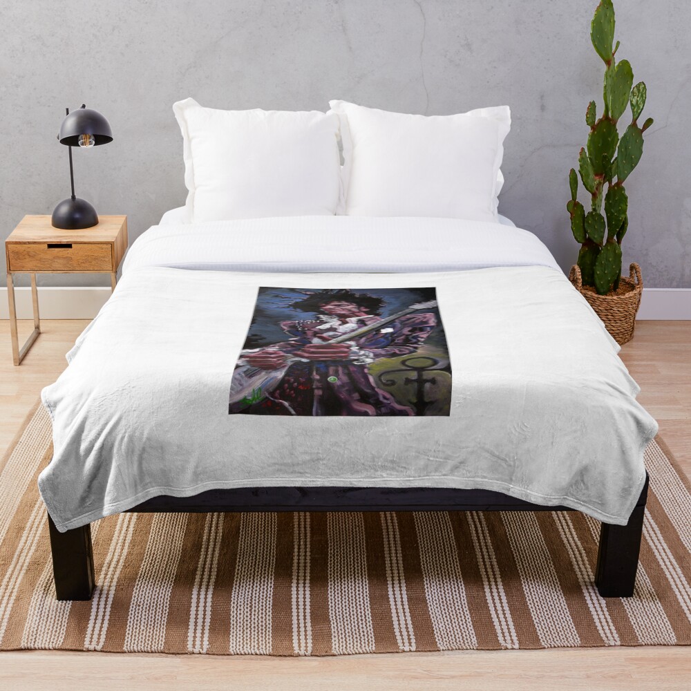PRINTS OF PRINCE Throw Blanket