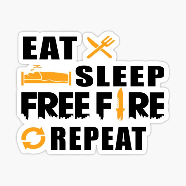 Item preview, eat sleep free fire repeat ; garea free fire t-shirts designed and sold by mhkdesign.