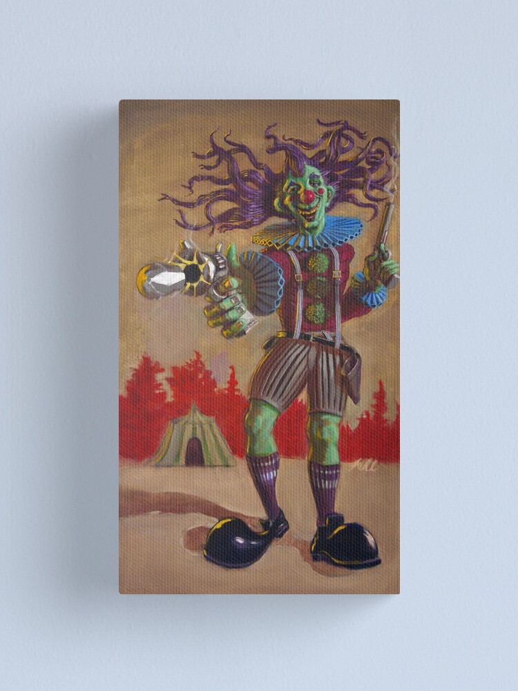 Alternate view of Rodney the Gunslinging Hermit Clown Canvas Print