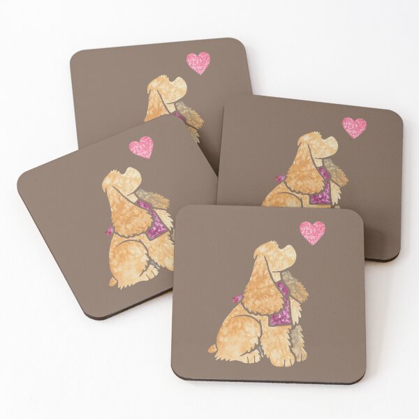 Item preview, Watercolour American Cocker Spaniel dog (buff) designed and sold by animalartbyjess.