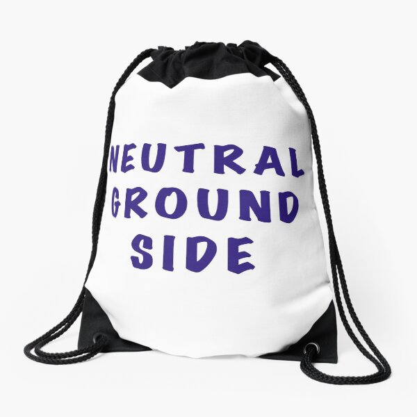Mardi Gras Parade Neutral Ground Side Drawstring Bag