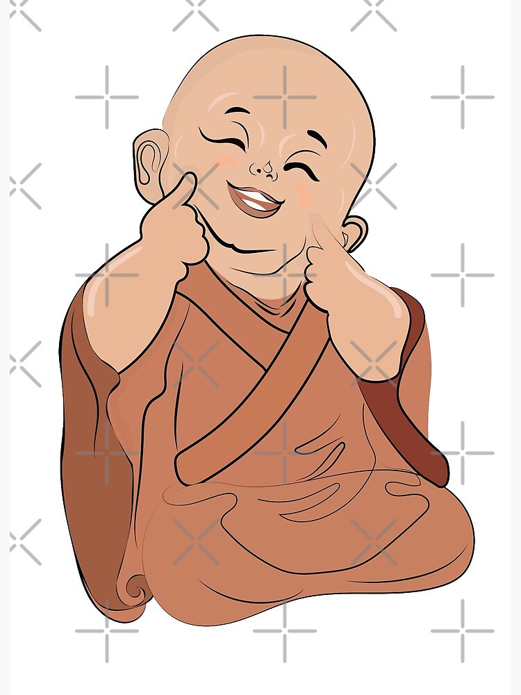 Cartoon Little Buddha' Mouse Pad