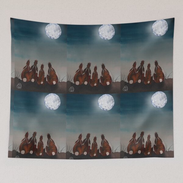Item preview, MOONGAZING HARES designed and sold by Hares & Critters.