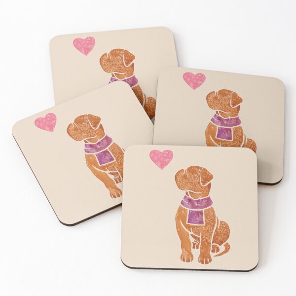 Item preview, Watercolour Dogue de Bordeaux dog designed and sold by animalartbyjess.