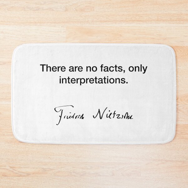 Item preview, There are no facts, only interpretations - Friedrich Nietzsche designed and sold by Modestquotes.