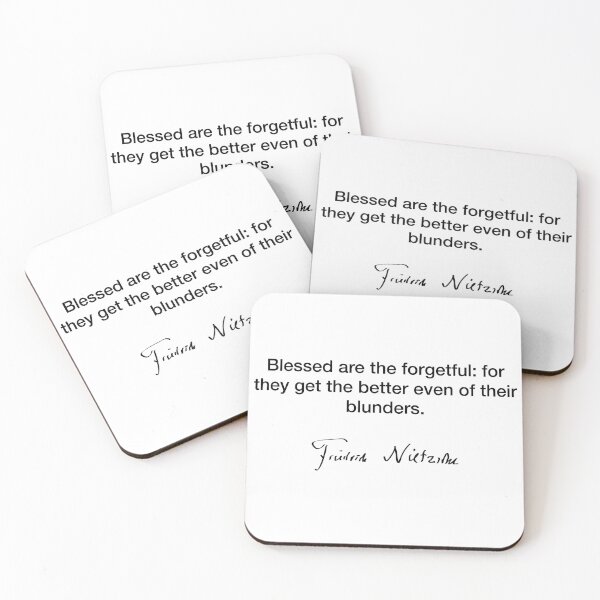 Item preview,  Blessed are the forgetful - Friedrich Nietzsche designed and sold by Modestquotes.