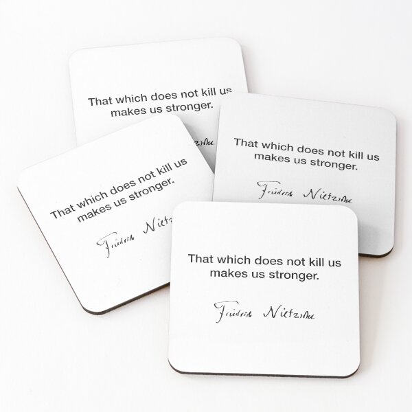 Item preview, That which does not kill us - Friedrich Nietzsche designed and sold by Modestquotes.