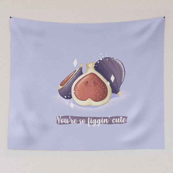 Item preview, You're so figgin' cute fig pun card designed and sold by AliciaBarten.