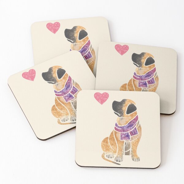 Item preview, Copy of Watercolour English Mastiff dog designed and sold by animalartbyjess.