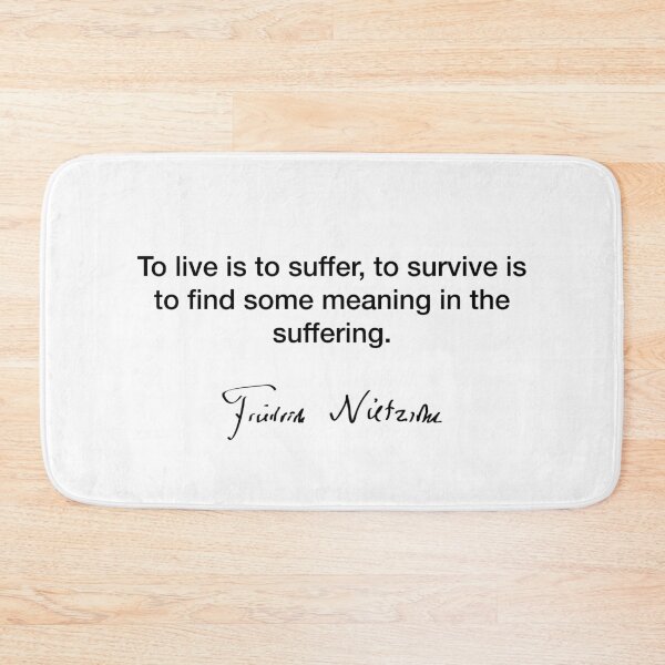 Item preview, To live is to suffer - Friedrich Nietzsche designed and sold by Modestquotes.