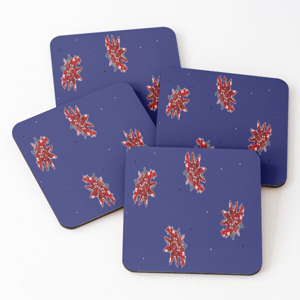 Item preview, Red spaceships in space designed and sold by tetibright.