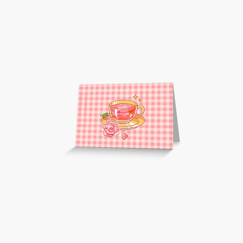 Pixel Tea Greeting Card