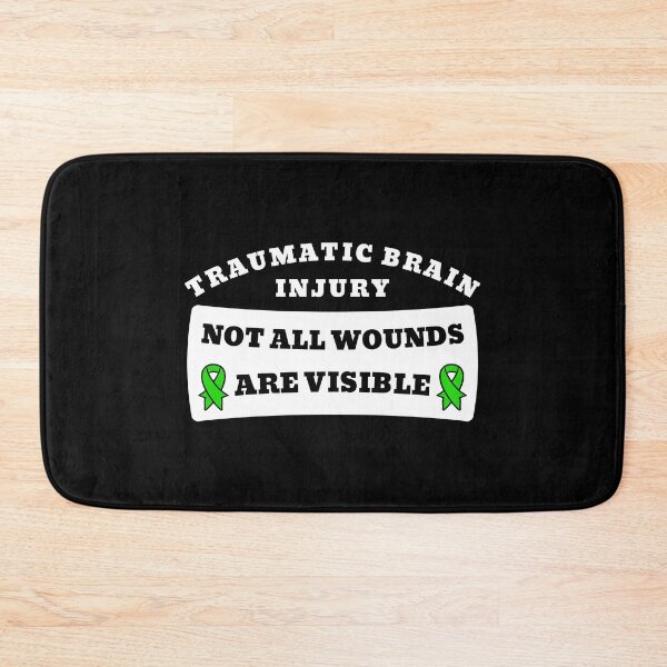 Item preview, Brain Injury Raise Awareness Not Wounds Visible Green Ribbon design designed and sold by CreatedByHeidi.