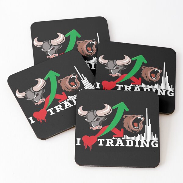 Item preview, I love Trading Design (dark background) bears vs bulls with volume designed and sold by I-love-trading.