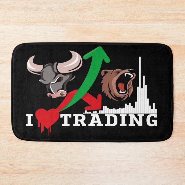 Item preview, I love Trading Design (dark background) bears vs bulls with volume designed and sold by I-love-trading.