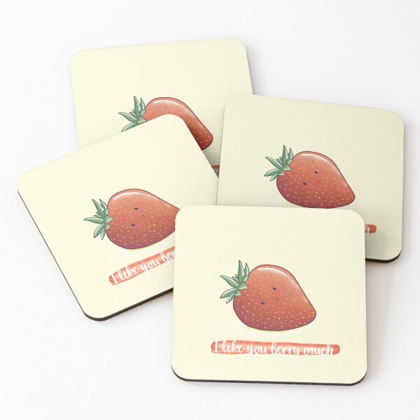 Item preview, I like you berry much pun card designed and sold by AliciaBarten.