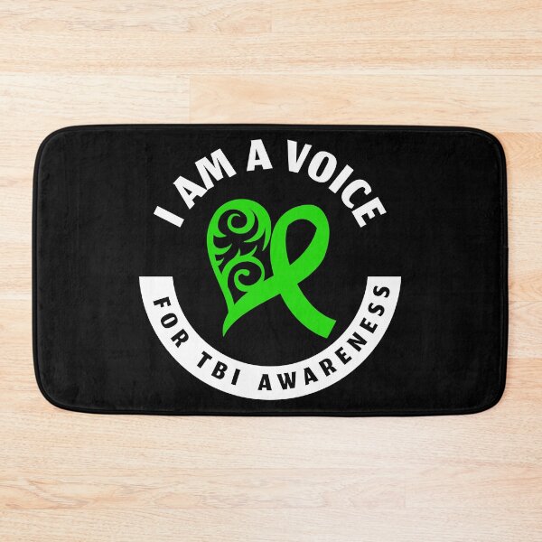 Item preview, Traumatic Brain Injury Green Ribbon Heart Voice Support TBI design designed and sold by CreatedByHeidi.