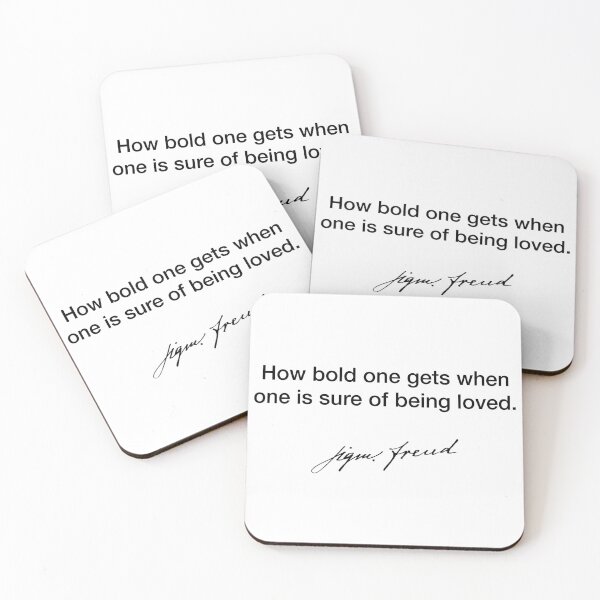 Item preview, How bold one gets - Sigmund Freud designed and sold by Modestquotes.