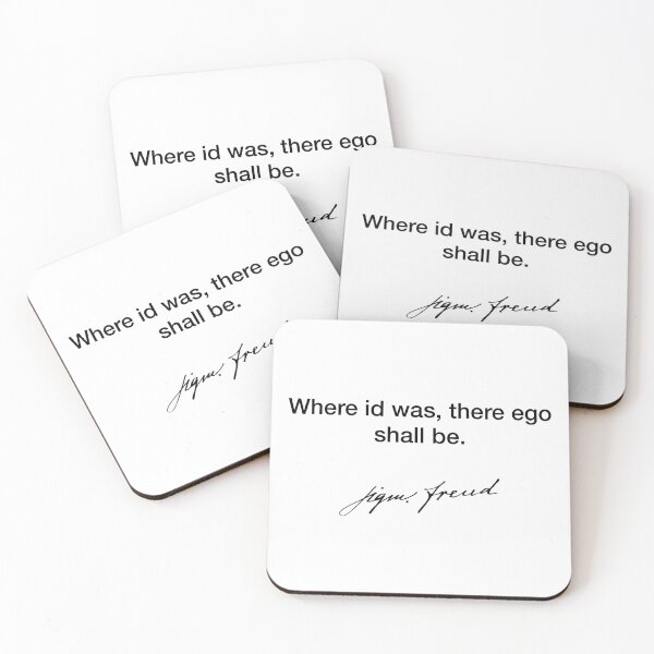 Item preview, Where id was there ego shall be - Sigmund Freud designed and sold by Modestquotes.
