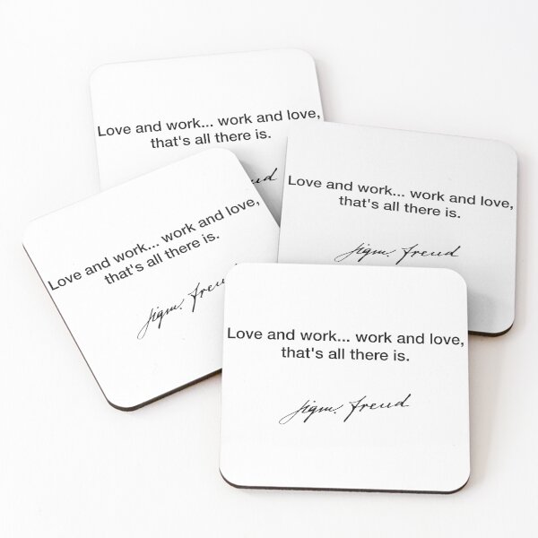 Item preview, Love and work  - Sigmund Freud designed and sold by Modestquotes.