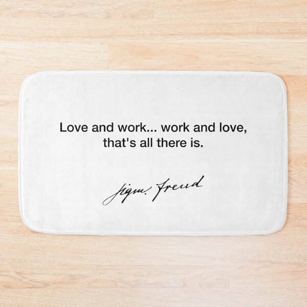 Item preview, Love and work  - Sigmund Freud designed and sold by Modestquotes.
