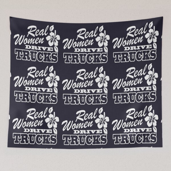 Item preview, Rock It With This Awesome Real Women Drive Trucks Retro Design designed and sold by delohill.