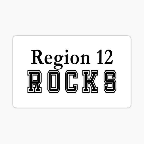 Region 12 Rocks Sticker
