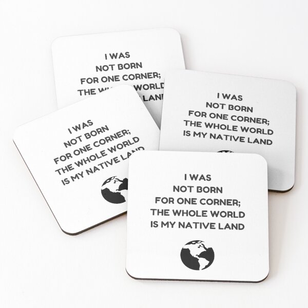 Item preview, Stoic Philosophy Quote - The Whole World is My Native Land designed and sold by Inspirationmotivation.