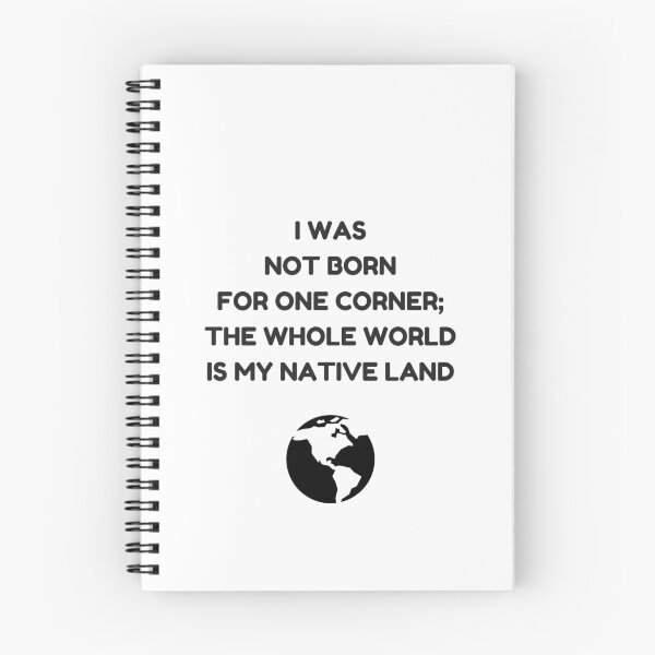 Item preview, Stoic Philosophy Quote - The Whole World is My Native Land designed and sold by Inspirationmotivation.