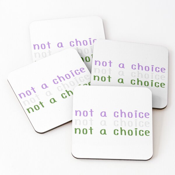 Item preview, Not a Choice - Genderqueer Pride designed and sold by vakariandesigns.