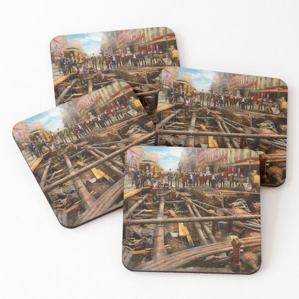 Item preview, City - NY - Pipe maze 1891 designed and sold by Mike Savad Photography.