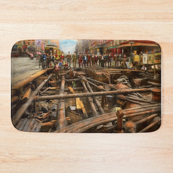 Item preview, City - NY - Pipe maze 1891 designed and sold by Mike Savad Photography.