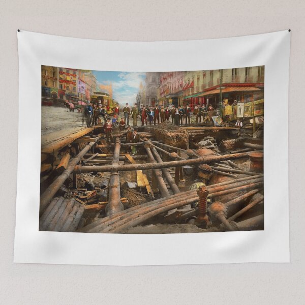 Item preview, City - NY - Pipe maze 1891 designed and sold by Mike Savad Photography.