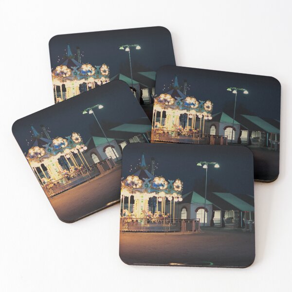 Item preview, Merry-Go-Round (carousel) illuminated at night designed and sold by lena-maximova.