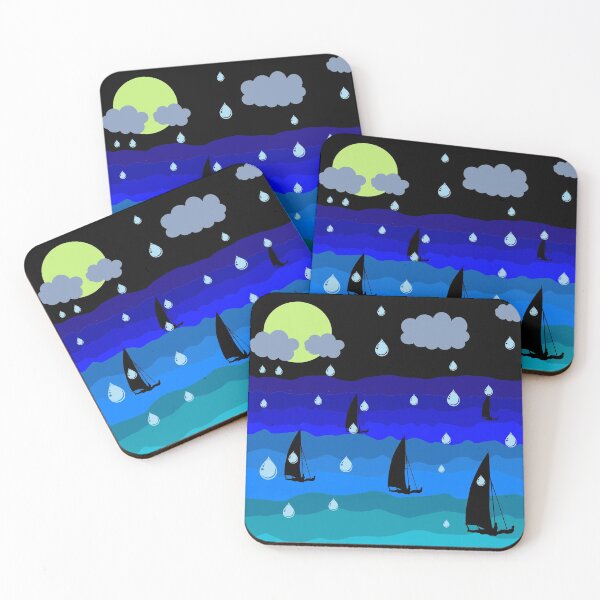 Item preview, Sailing on the rainy night designed and sold by oxoxoxo.