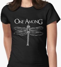 Dragonfly Among the Fence (White) Women's Fitted T-Shirt