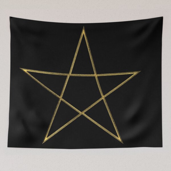Item preview, Simple Golden pentagram or pentacle designed and sold by occultfx.